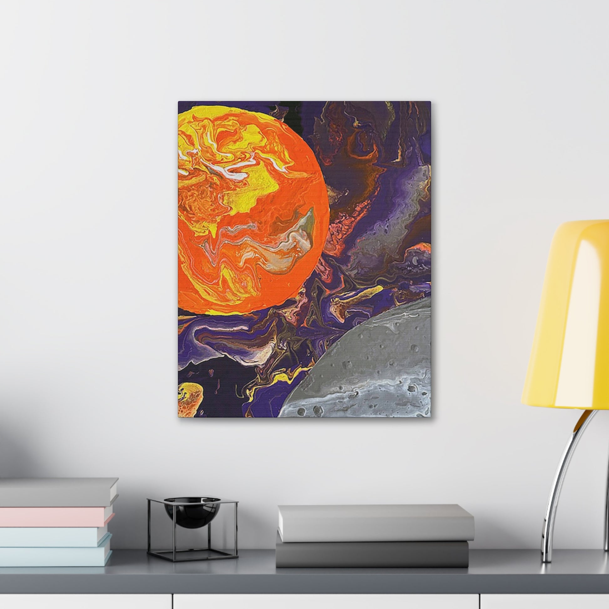 "Creation Day 4- Sun, Moon and Galaxy"