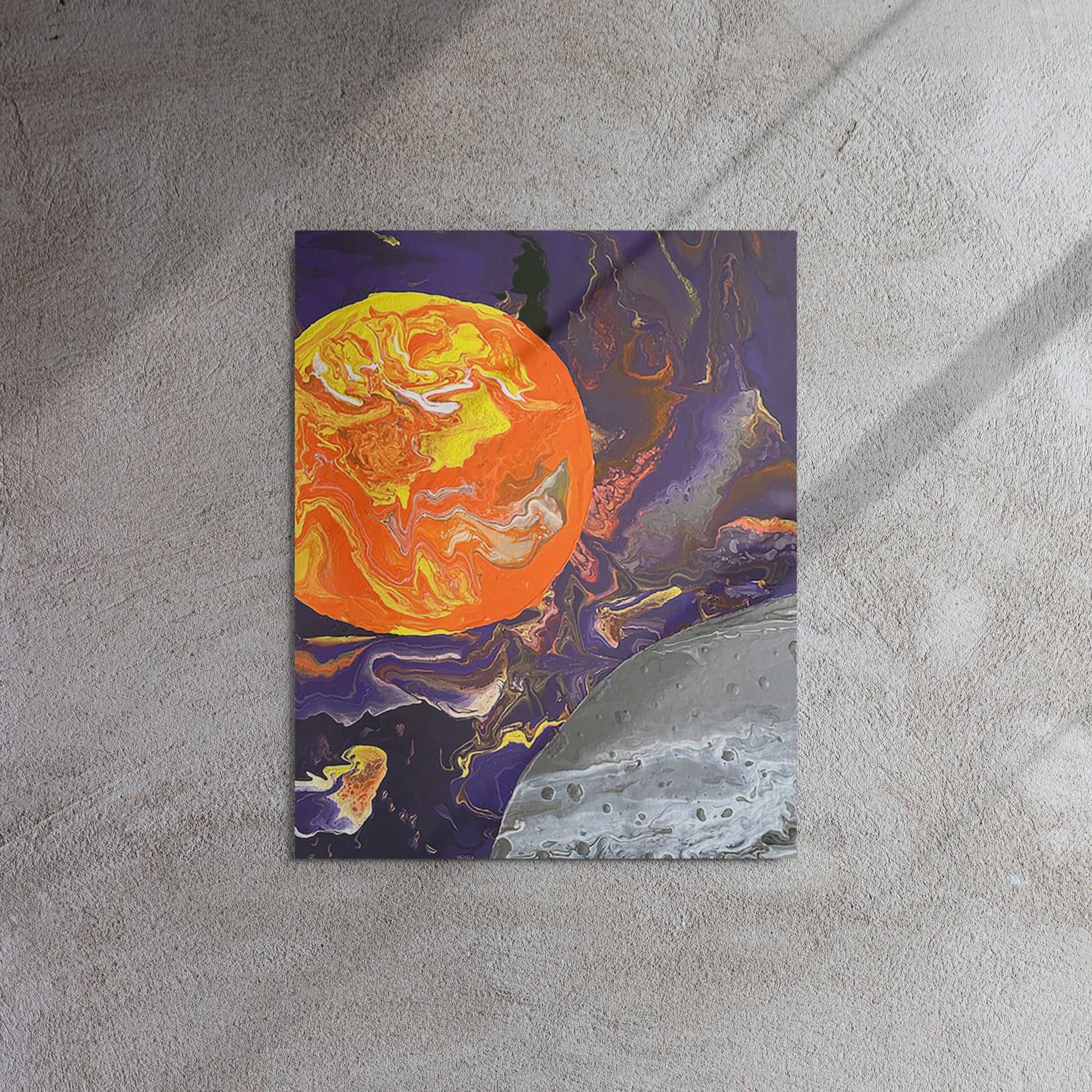 "Creation Day 4- Sun, Moon and Galaxy"
