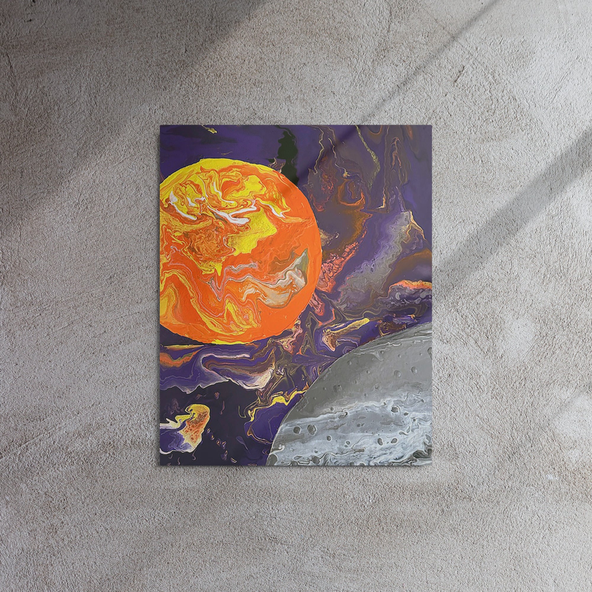 "Creation Day 4- Sun, Moon and Galaxy"