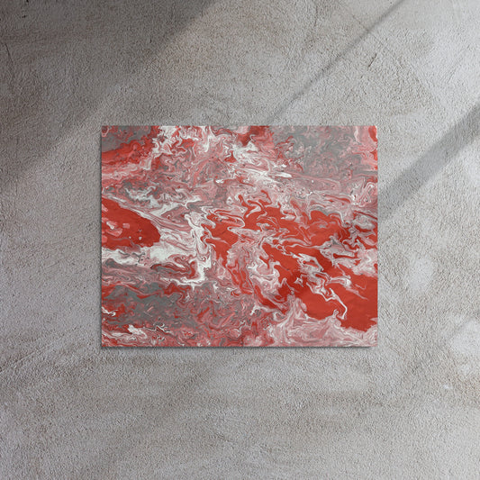 Vibrant Inspirational Abstract Masterpiece, title "Salvation Through Christ Jesus", Stretched Canvas, Archival Art Material or Glossy Aluminum Metal options